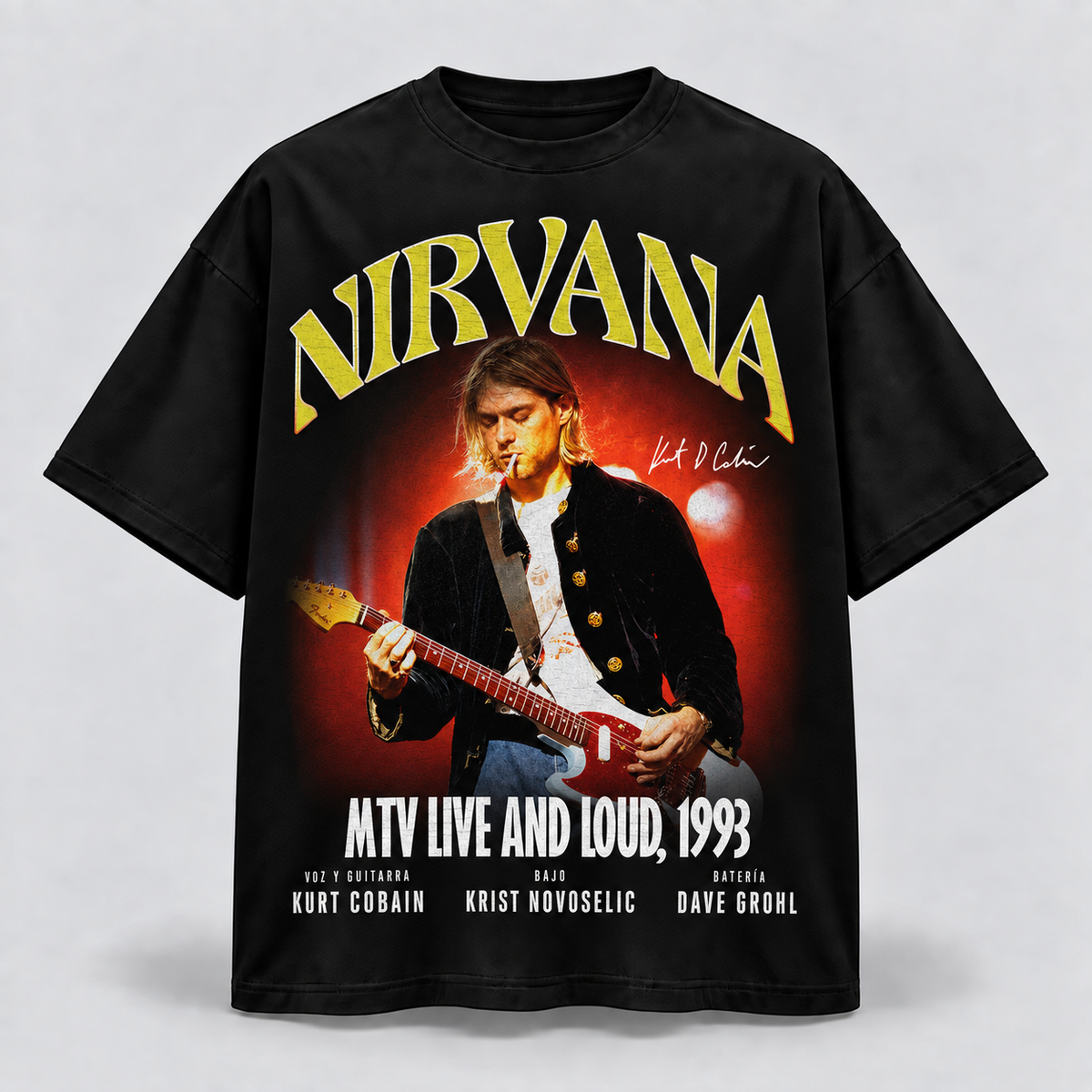 Polrera Polera Nirvana Kurt Cobain Oversize | FOREGO